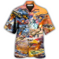 Hawaiian Shirt / Adults / S Combat Aircraft Independence Day America - Hawaiian Shirt - Reefox