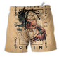 Beach Short / Adults / S Viking Odin Sign Old Man - Beach Short Reefox - Owls Matrix LTD