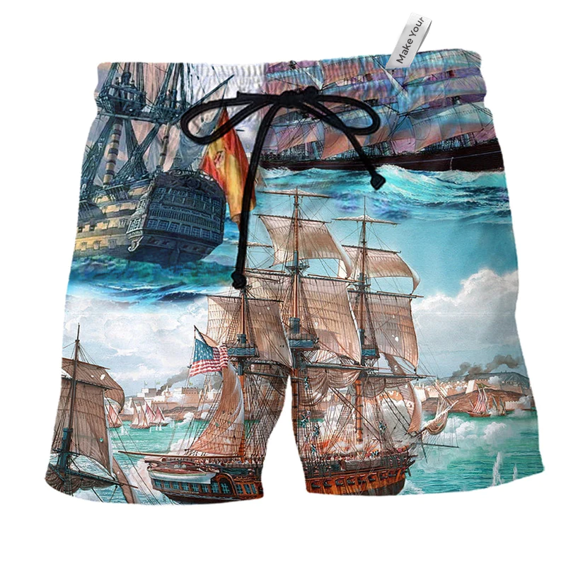Beach Short / Adults / S Sail Come Away With Me - Beach Short Reefox - Owls Matrix LTD