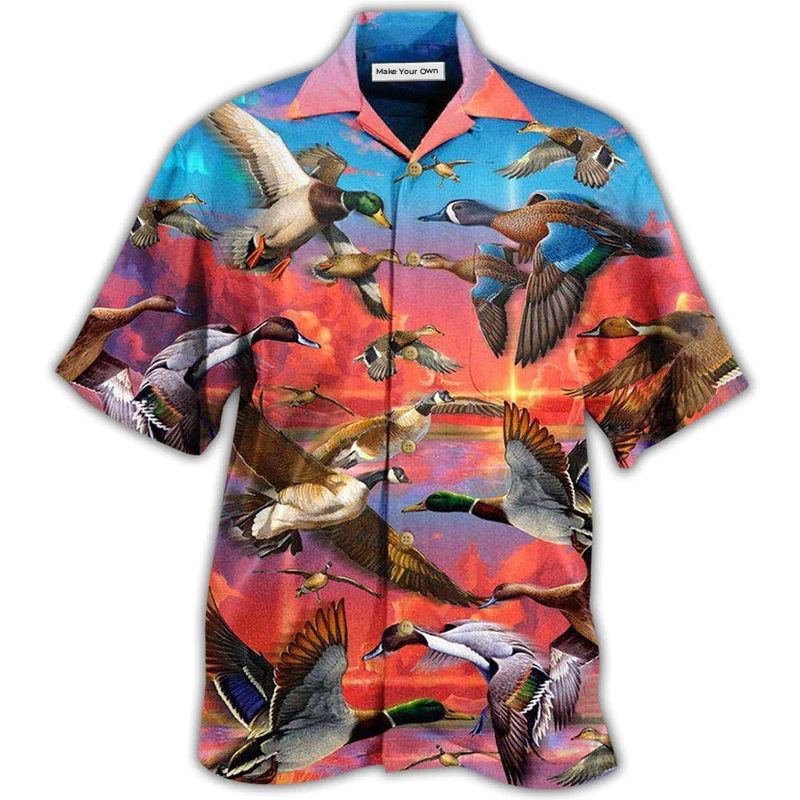 Hawaiian Shirt / Adults / S Duck The Soul Ducks Is In The Sky Forever - Hawaiian Shirt - Reefox