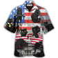 Hawaiian Shirt / Adults / S Black Cat Independence Day America - Hawaiian Shirt - Reefox