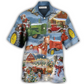 Hawaiian Shirt / Adults / S Christmas To Farm Happiness In Sky - Hawaiian Shirt - Reefox