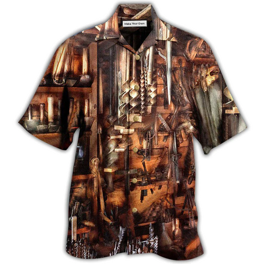 Hawaiian Shirt / Adults / S Carpenter Thats A Lot Of Tools - Hawaiian Shirt - Reefox
