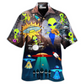 Hawaiian Shirt / Adults / S Alien With Music and Fun - Hawaiian Shirt - Reefox