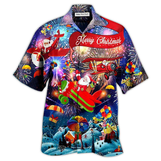 Hawaiian Shirt / Adults / S Christmas Spreading Love Santa Merry Christmas - Hawaiian Shirt - Reefox