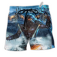 Beach Short / Adults / S Veteran And Ocean Stronger - Beach Short Reefox - Owls Matrix LTD