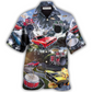 Hawaiian Shirt / Adults / S Car Muscle Car And Drum Racing Music Lover - Hawaiian Shirt - Reefox