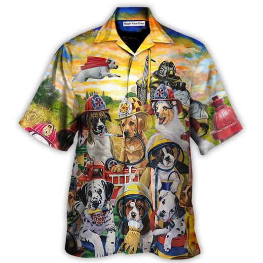 Hawaiian Shirt / Adults / S Dog Rescue Hero Helpers Rescued Is My Favorite Breed - Hawaiian Shirt - Reefox