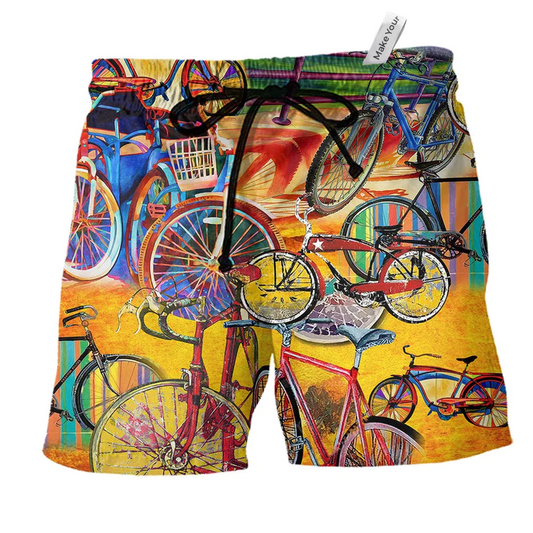 Beach Short / Adults / S Bike All I Need Is A Bike - Beach Short Reefox - Owls Matrix LTD