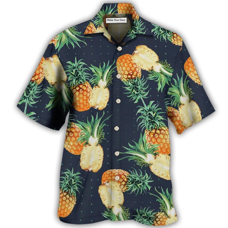 Hawaiian Shirt / Adults / S Fruit Pineapple Tropical Cool - Hawaiian Shirt - Reefox