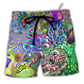 Beach Short / Adults / S Hippie Octopus Love Music - Beach Short Reefox - Owls Matrix LTD