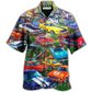 Hawaiian Shirt / Adults / S Car In The Garden Colorful Style - Hawaiian Shirt - Reefox