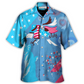 Hawaiian Shirt / Adults / S America Independence Happy Day Fourth Of July - Hawaiian Shirt - Reefox