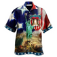 Hawaiian Shirt / Adults / S America Happy Day Freedom America - Hawaiian Shirt - Reefox