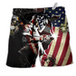Beach Short / Adults / S Welder Patriotic So Cool - Beach Short Reefox - Owls Matrix LTD