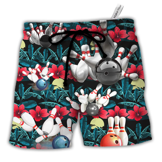 Bowls Bowling Don't Be Jealous Just Because You Can't Play Bowling Like Me - Beach Short Reefox