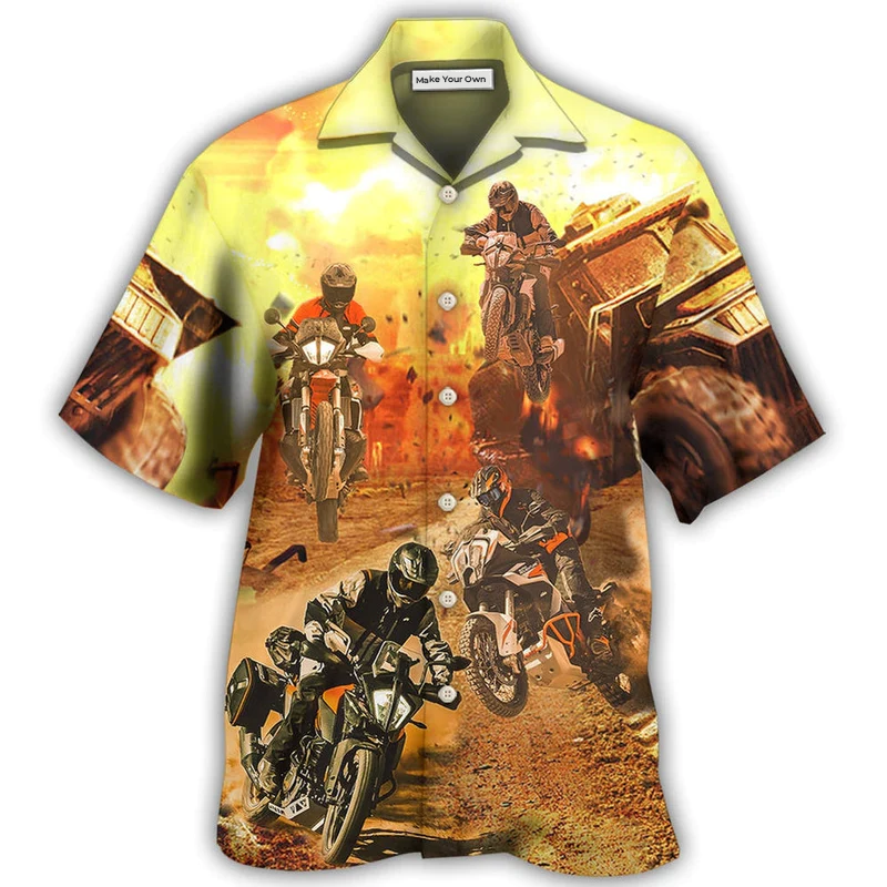 Hawaiian Shirt / Adults / S Motorcycle Cool Road - Hawaiian Shirt - Reefox