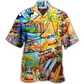 Hawaiian Shirt / Adults / S Hippie Bus Love Beach Summer - Hawaiian Shirt - Reefox