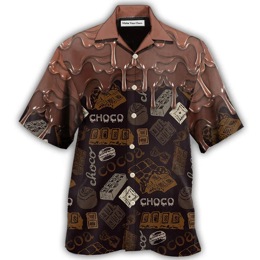 Hawaiian Shirt / Adults / S Chocolate Delicious Lover - Hawaiian Shirt - Reefox