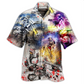 Hawaiian Shirt / Adults / S Motorcycle Where The Road Ends The Fun Begins Mix Color - Hawaiian Shirt - Reefox