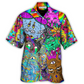 Hawaiian Shirt / Adults / S Hippie Cat Break My Mind - Hawaiian Shirt - Reefox