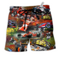 Beach Short / Adults / S Racing Life Is Better At The Race - Beach Short Reefox - Owls Matrix LTD