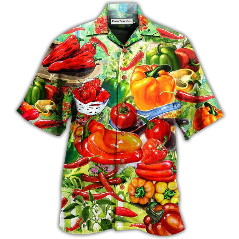 Hawaiian Shirt / Adults / S Fruit Chili And Bell Pepper - Hawaiian Shirt - Reefox