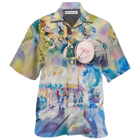 Hawaiian Shirt / Adults / S Marching Band Blur Art Style - Hawaiian Shirt - Reefox