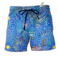Beach Short / Adults / S Whale Love Animals Cool Style - Beach Short Reefox - Owls Matrix LTD