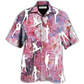 Hawaiian Shirt / Adults / S Hula Hoop Floral With Pink Color - Hawaiian Shirt - Reefox