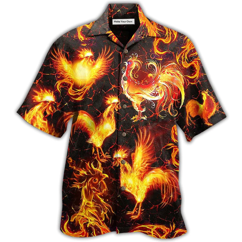 Hawaiian Shirt / Adults / S Chicken Fire Love It - Hawaiian Shirt - Reefox