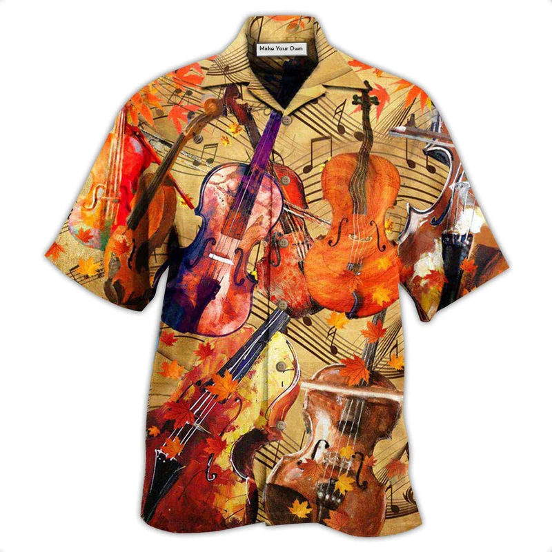 Hawaiian Shirt / Adults / S Violin Music Notes Can Change Your World - Hawaiian Shirt - Reefox