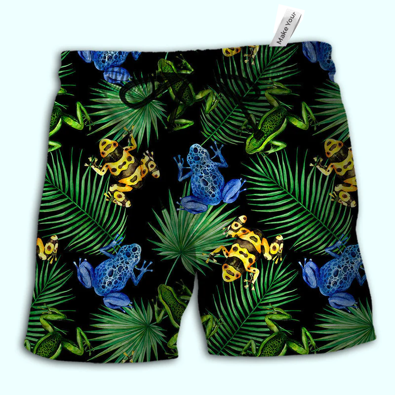 Frog tropical leaf - Hawaiian shirt - HAWS02LIN010422