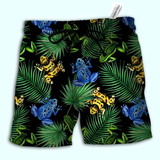 Frog tropical leaf - Hawaiian shirt - HAWS02LIN010422