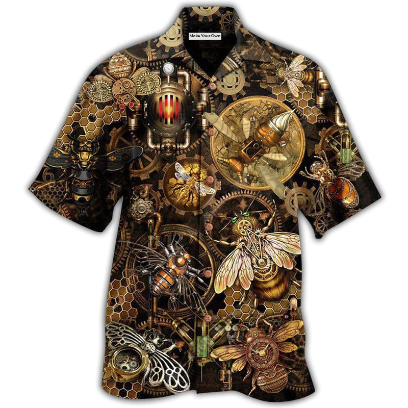 Hawaiian Shirt / Adults / S Bee Animals Bee Kind Bee You - Hawaiian Shirt - Reefox