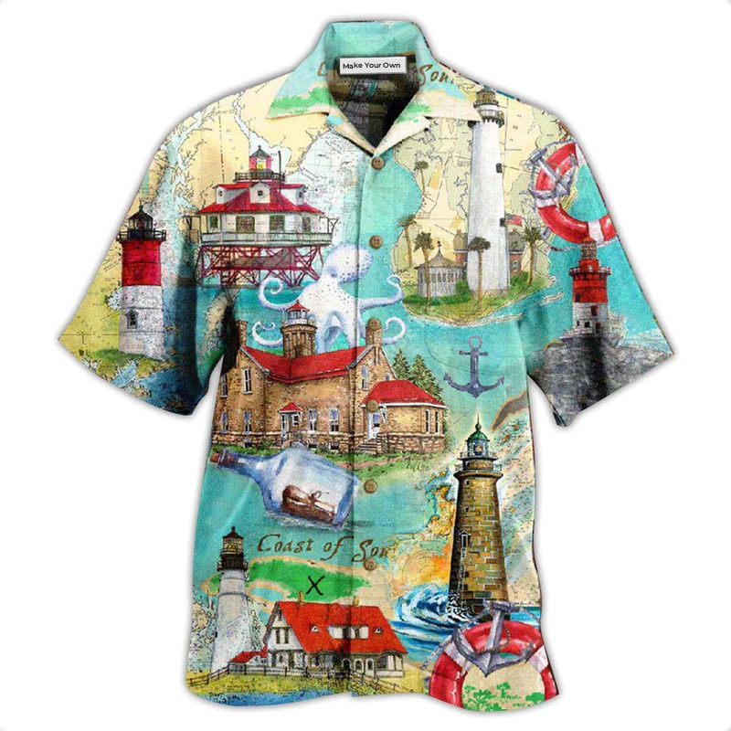 Hawaiian Shirt / Adults / S Lighthouse Take The Cruise Of Your Life Follow The Lighthouse - Hawaiian Shirt - Reefox