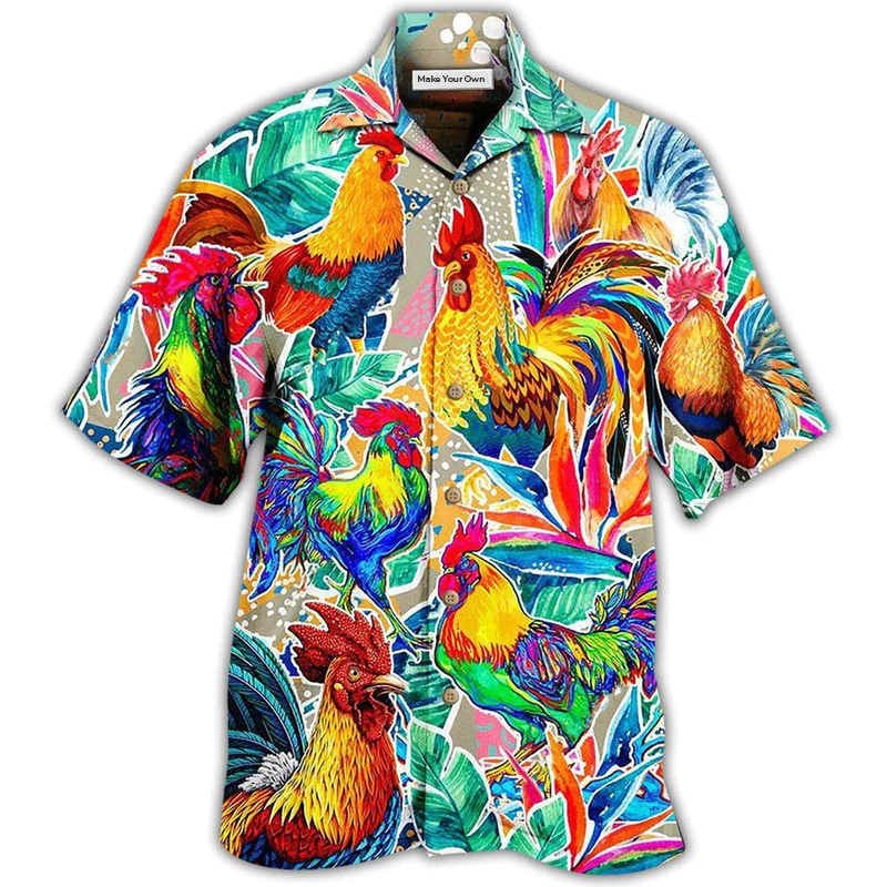 Hawaiian Shirt / Adults / S Chicken Stronger - Hawaiian Shirt - Reefox