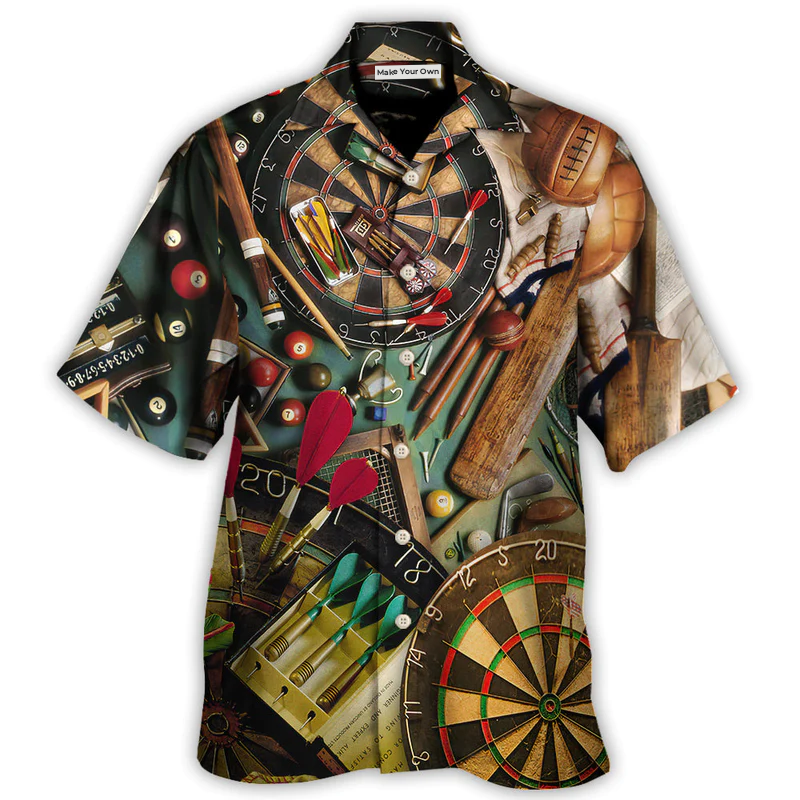 Hawaiian Shirt / Adults / S Dart World Okayest Dart Player - Hawaiian Shirt - Reefox