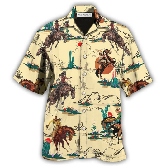 Hawaiian Shirt / Adults / S Cowboy Loves Desert Cool - Hawaiian Shirt - Reefox