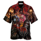Hawaiian Shirt / Adults / S Skull Hello Darkness - Hawaiian Shirt - Reefox