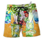 Beach Short / Adults / S Cocktail Mojito Gives Summer Vibe - Beach Short Reefox - Owls Matrix LTD