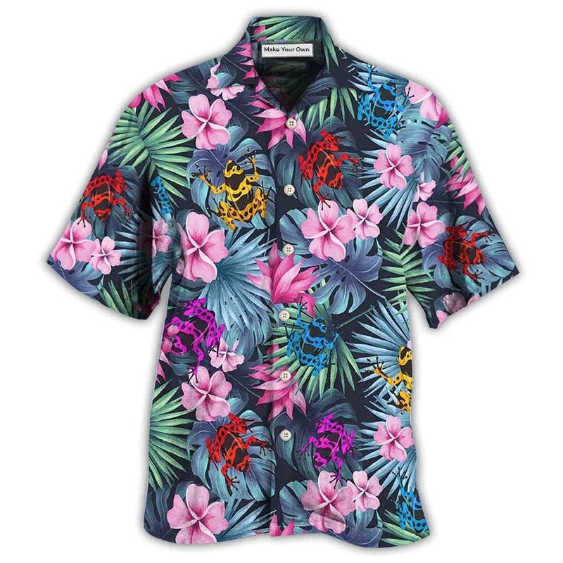 Hawaiian Shirt / Adults / S Frog Tropical Summer Vibes - Hawaiian Shirt - Reefox