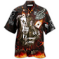 Hawaiian Shirt / Adults / S Gambling Card Game Over Cool - Hawaiian Shirt - Reefox