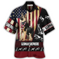 Hawaiian Shirt / Adults / S German Shepherd American Flag - Hawaiian Shirt - Reefox