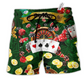 Beach Short / Adults / S Poker Gambling Born To Play Poker Forced To Work - Beach Short Reefox - Owls Matrix LTD