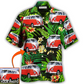 Hawaiian Shirt / Adults / S Hippie Van Volkswagen Camper Van Tropical Flower Custom Photo - Hawaiian Shirt - Reefox