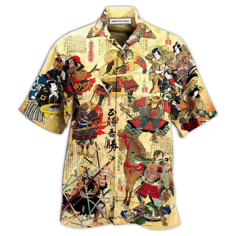 Hawaiian Shirt / Adults / S Samurai Perceive That Which Cannot Be Seen With The Eye - Hawaiian Shirt - Reefox