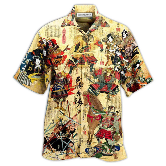 Hawaiian Shirt / Adults / S Samurai Perceive That Which Cannot Be Seen With The Eye - Hawaiian Shirt - Reefox
