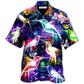 Hawaiian Shirt / Adults / S Hummingbird Neon Love Animals So Much - Hawaiian Shirt - Reefox