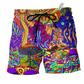 Beach Short / Adults / S Hippie Love Lovely Life - Beach Short Reefox - Owls Matrix LTD